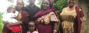 Masunga and mother, sisters, wife and children