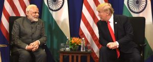 President Trump and Prime Minister Modi of India