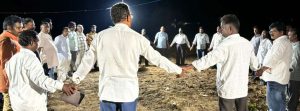 Prayer at site of Refuge Village