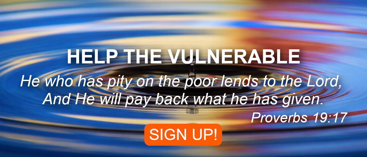 Help the Vulnerable Banner Help the Vulnerable Banner